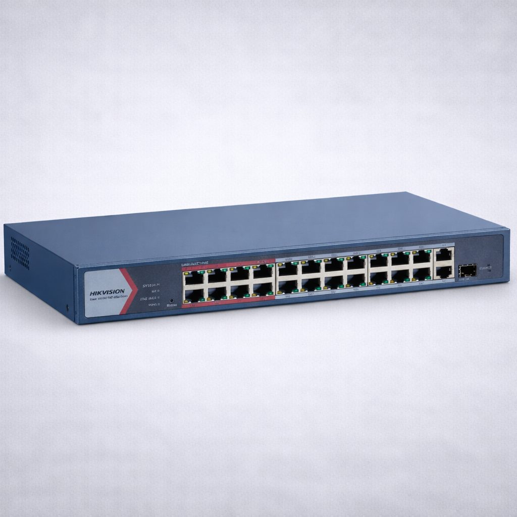 Hikvision 24-Port Fast Ethernet Smart PoE Switch