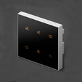 Nature Switch Scene Panel (6 Key)(Black AG Glass – White 3 way)