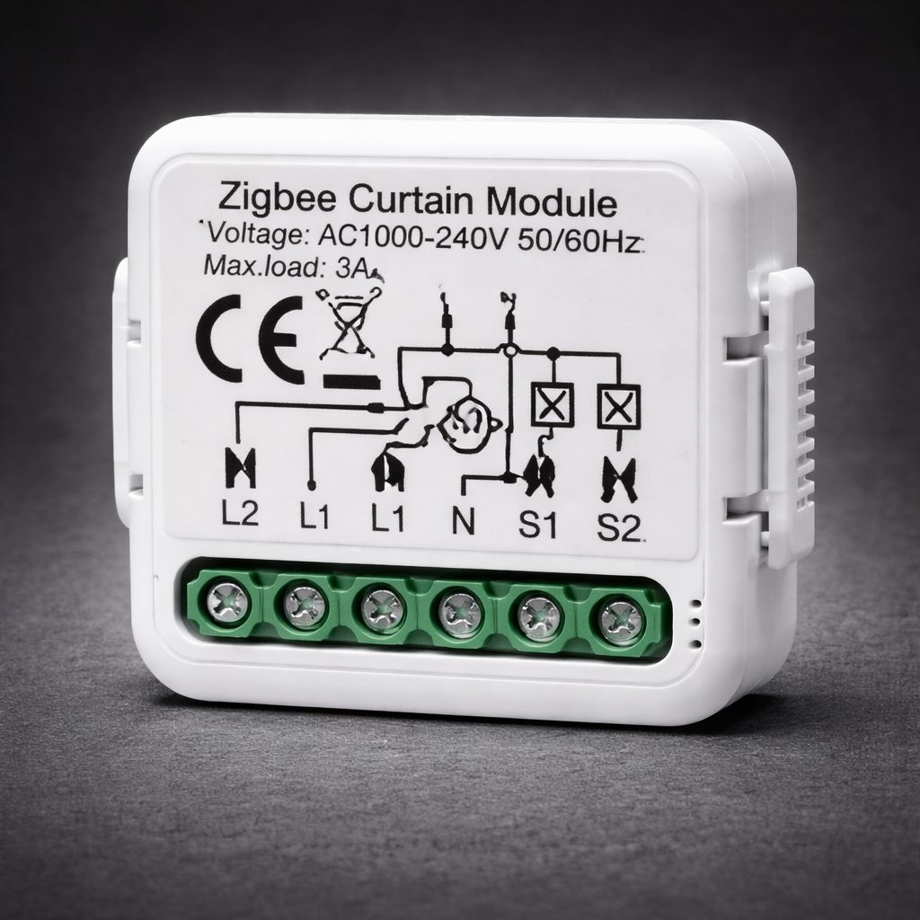 Zigbee 2CH Curtain Switch Module