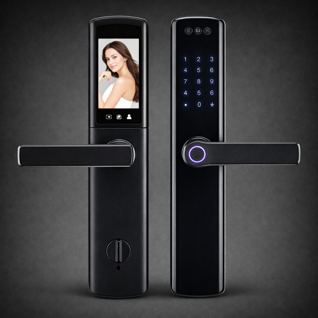 Smart Door Lock with FaceID & Screen