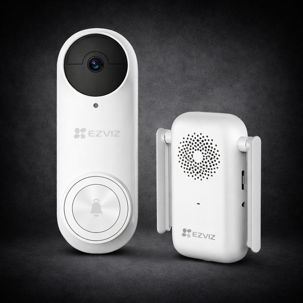EZVIZ DB2 Pro Battery-Powered Video Doorbell Kit (2K⁺)